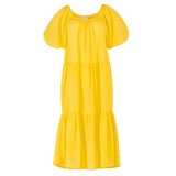 Dress Sunflower Yellow Dotted Cotton - Sumiye Co