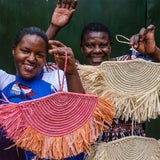 Floc Raffia Parade Wall Hanging | Kenya - Sumiye Co