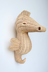 Kinsley Rattan Seahorse Nursery Wall Decor - Sumiye Co