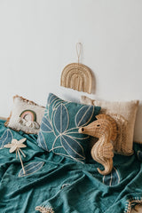 Kinsley Rattan Seahorse Nursery Wall Decor - Sumiye Co