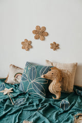 Kinsley Rattan Seahorse Nursery Wall Decor - Sumiye Co