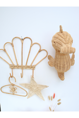 Kinsley Rattan Seahorse Nursery Wall Decor - Sumiye Co