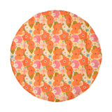 “Picnic with Flowers” Round Cotton Mat