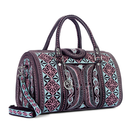 Embroidered Mini Weekender Bag