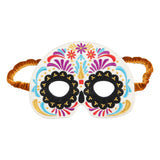 Kids Mask Embroidered Colorful Halloween Skull