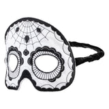 Kids Mask Embroidered Black Halloween Skull