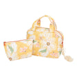 Toiletry & Makeup Bag Set "Yellow Meadow" - Sumiye Co