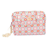 Toiletry & Makeup Bag Set "Red Flowers" - Sumiye Co