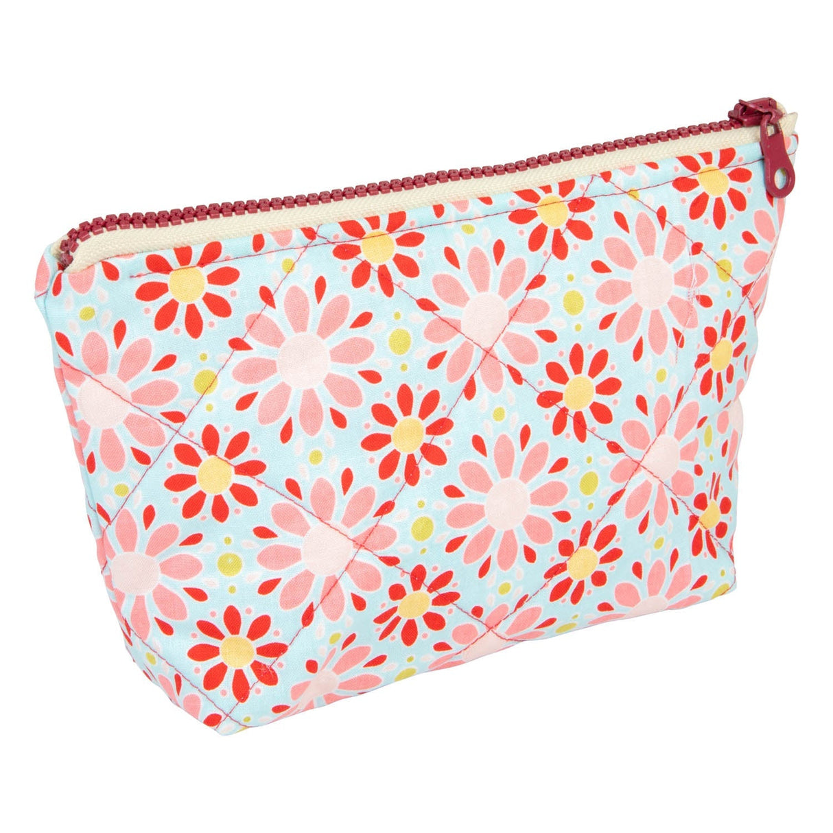 Toiletry & Makeup Bag Set "Red Flowers" - Sumiye Co