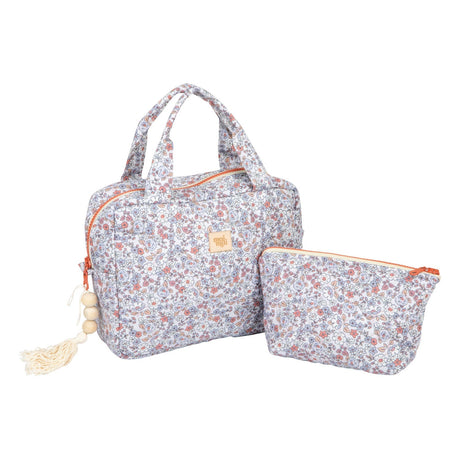 Toiletry & Makeup Bag Set "Purple Meadow" - Sumiye Co