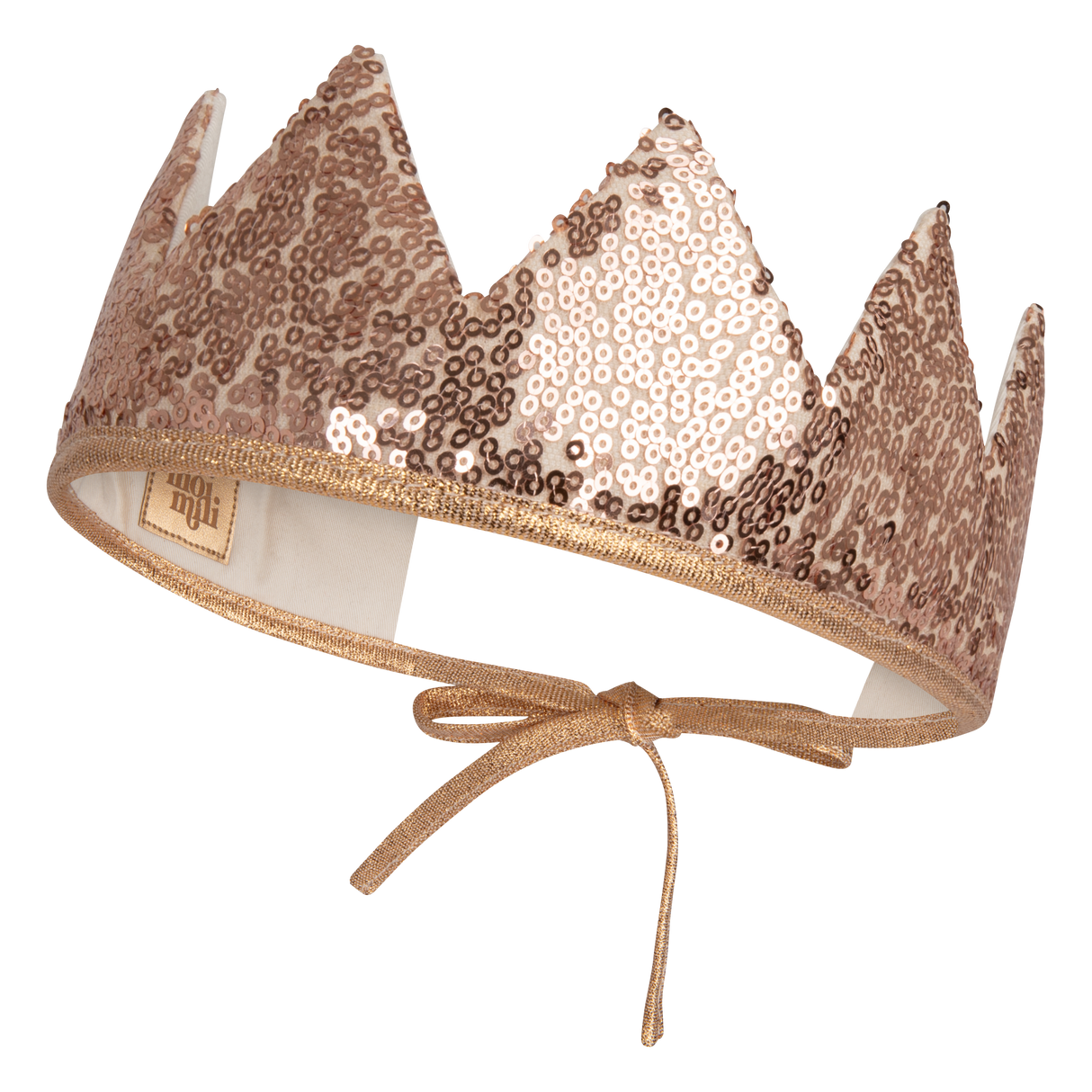 “Rose Gold Sequins” Fairy-tale Crown by Moi Mili - Sumiye Co