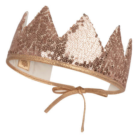 “Rose Gold Sequins” Fairy-tale Crown by Moi Mili - Sumiye Co