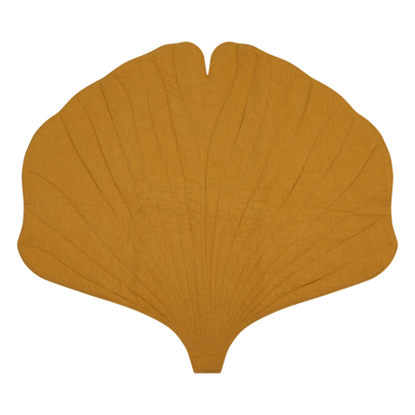 Linen “Mango” Ginkgo Leaf Mat by Moi Mili - Sumiye Co