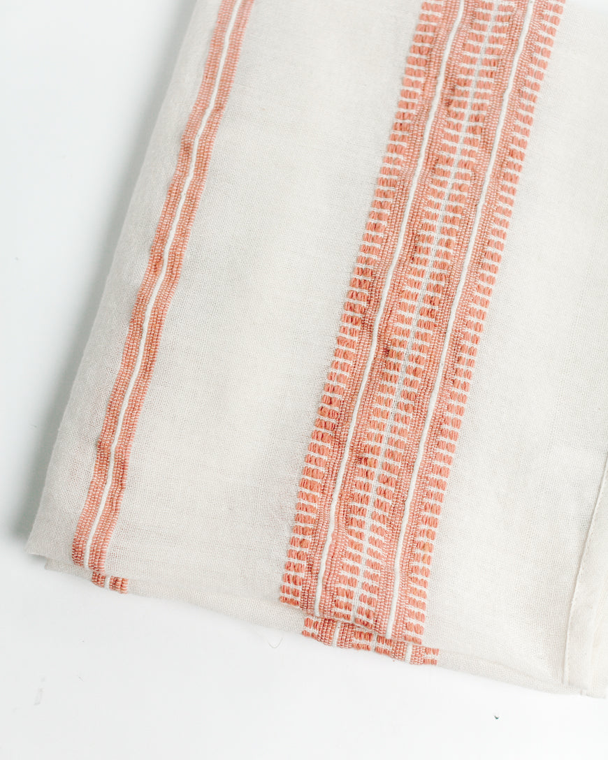 Baby Swaddle Blanket 37" x 37" | Blush Hand-Spun Organic Cotton - Sumiye Co