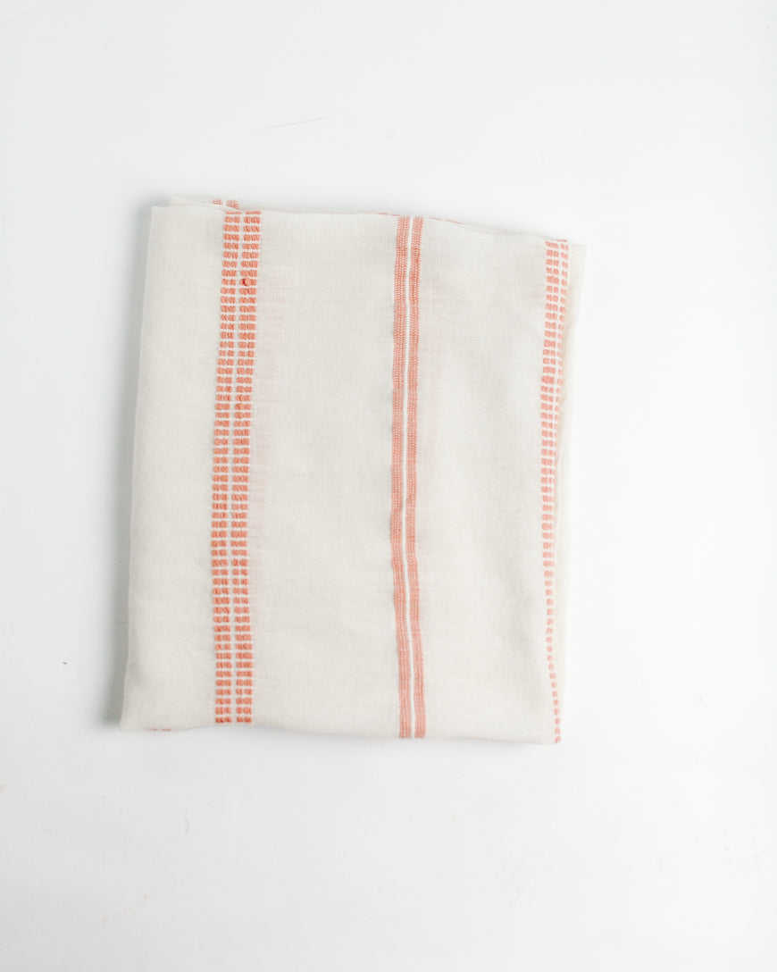 Baby Swaddle Blanket 37" x 37" | Blush Hand-Spun Organic Cotton - Sumiye Co