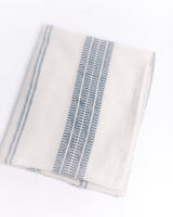 Baby Swaddle Blanket 37" x 37" | Light Blue Hand-Spun Organic Cotton - Sumiye Co