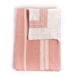 Double Sided Baby Blanket 51" x 39" | Blush Ultra-Soft Hand-Spun cotton - Sumiye Co