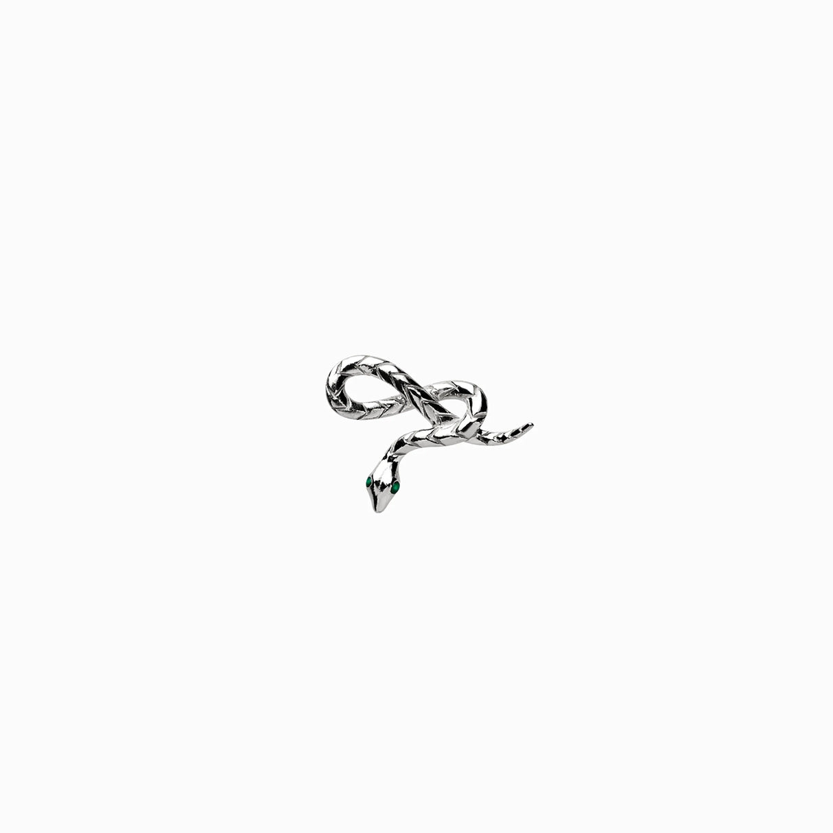 Emerald Eye Snake Stud Earring - Sumiye Co