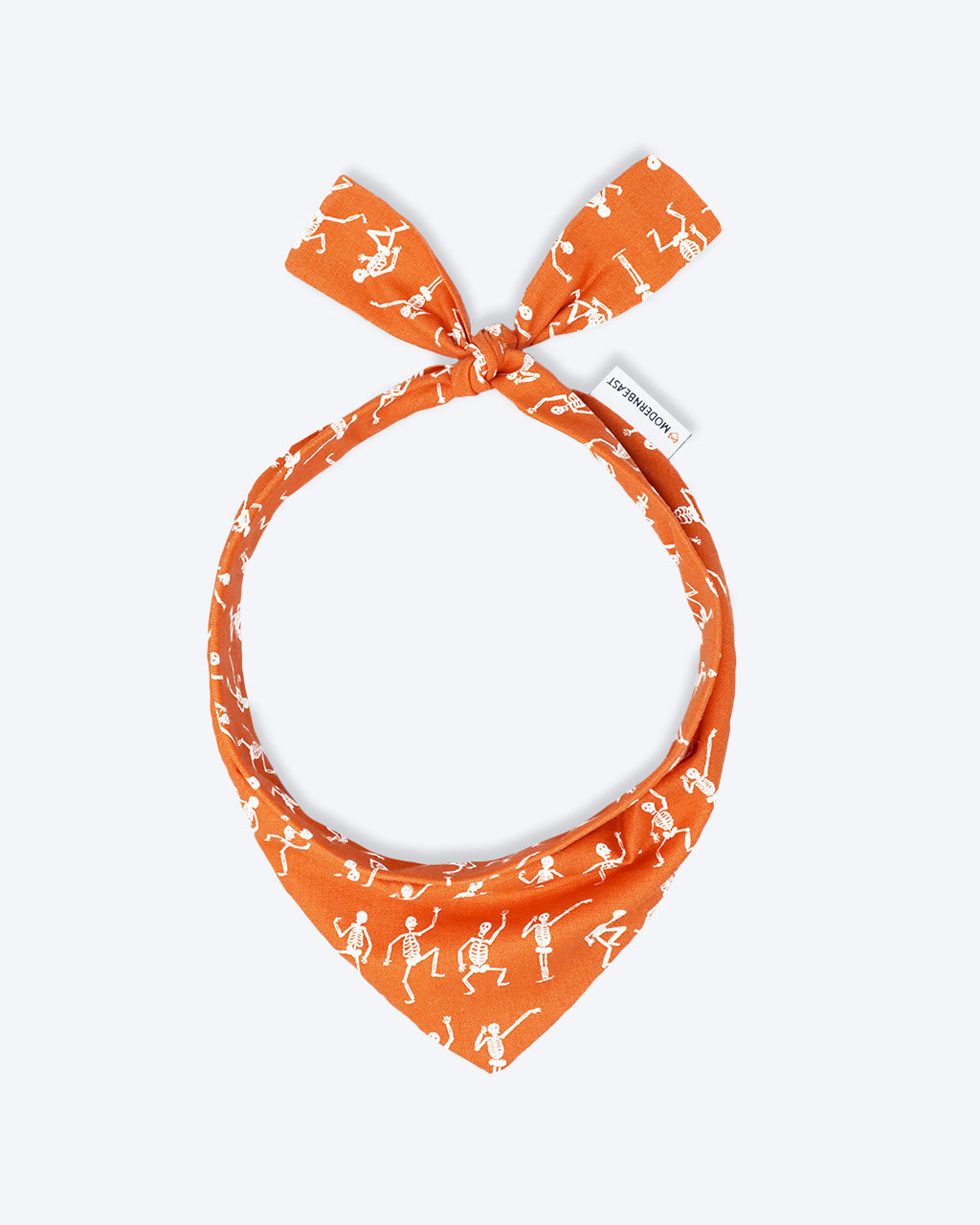 Pet Skeleton Bandana - Orange