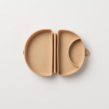 Silifold: Compact Children's Portable Plate - Almond Butter