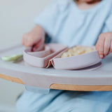 Silifold: Compact Children's Portable Plate - Pink Salt