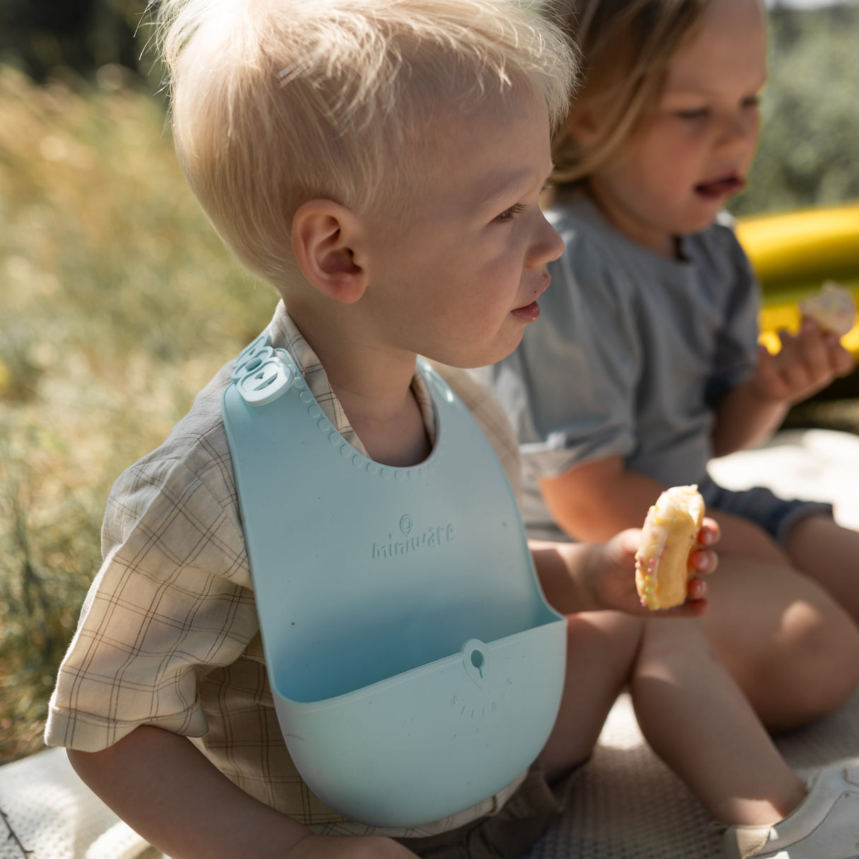 Sili Mini Go: Silicone Travel Meal Set - Blue Banana - Sumiye Co