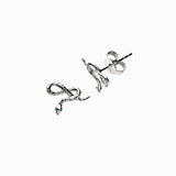 Emerald Eye Snake Stud Earring - Sumiye Co