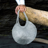 Mesh Wire Tote Bag in Silver - Sumiye Co