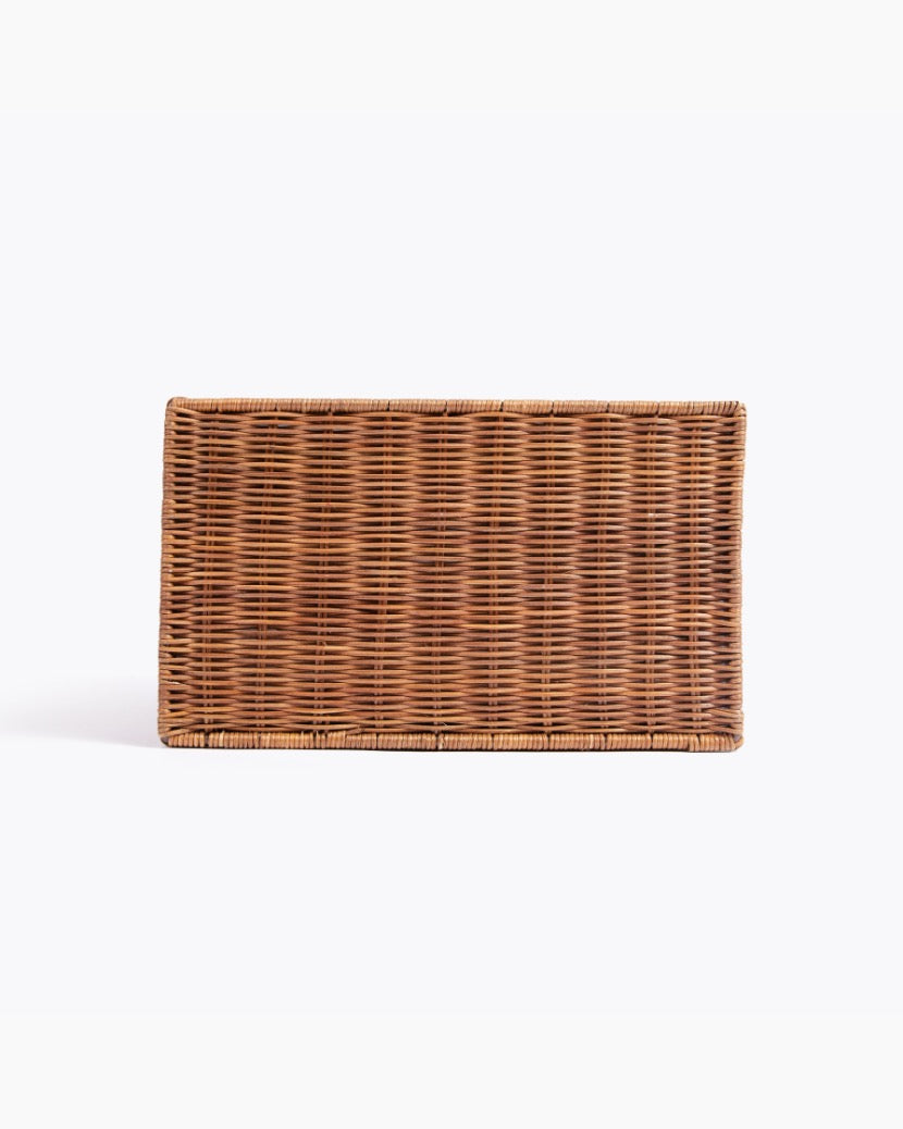 The Luncher - Brown Wicker | Designer Lunch Bags & Totes