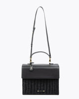 The Large Luncher - Black Wicker | Designer Lunch Bags & Totes