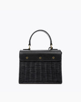 The Wicker Mini - Black Wicker | Designer Lunch Bags & Totes