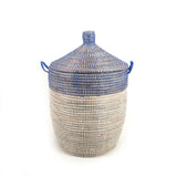 Medium Two-Tone Basket - Navy + White - Sumiye Co