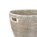 White Oval Basket - Sumiye Co