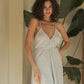 Sage Maxi Dress - Baby Blue by The Handloom