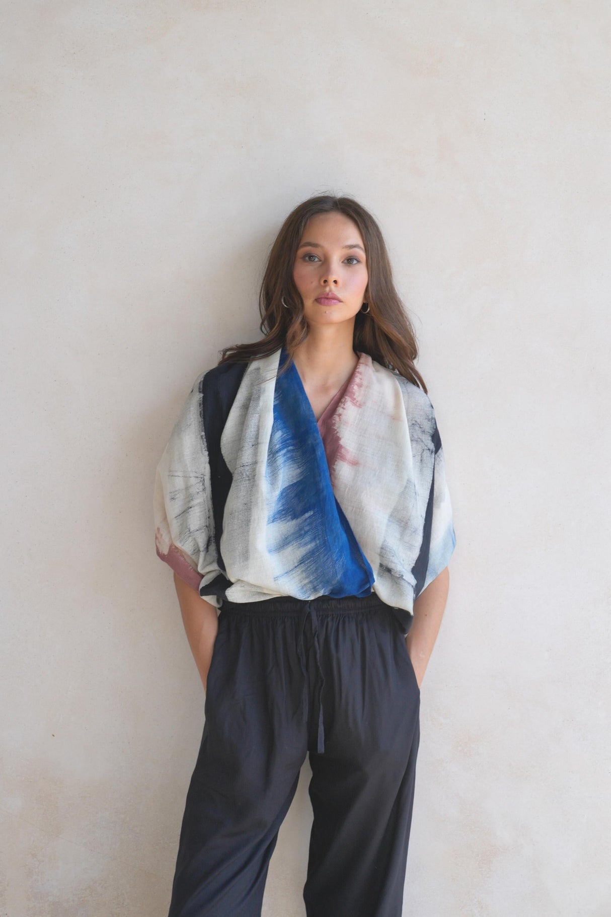 Sasha Hand Dyed Organic Cotton Scarf - Sumiye Co