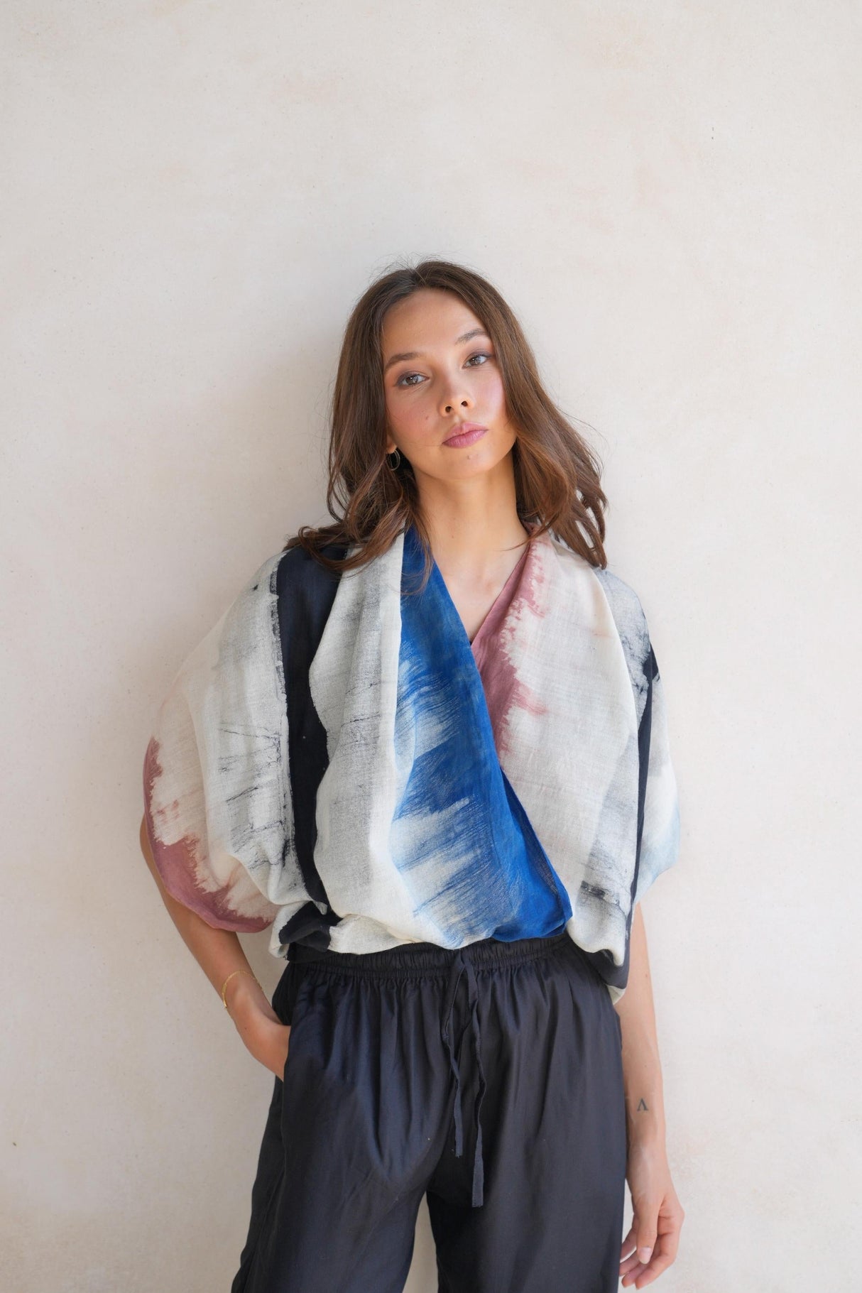 Sasha Hand Dyed Organic Cotton Scarf - Sumiye Co