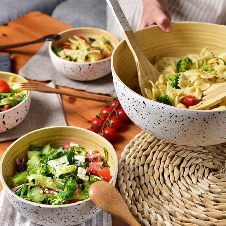 Bamboo Salad Bowl | Eco-Friendly - Sumiye Co