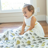 Blanket | Bamboo Muslin - Hot Air Balloon & Northern Star - Sumiye Co