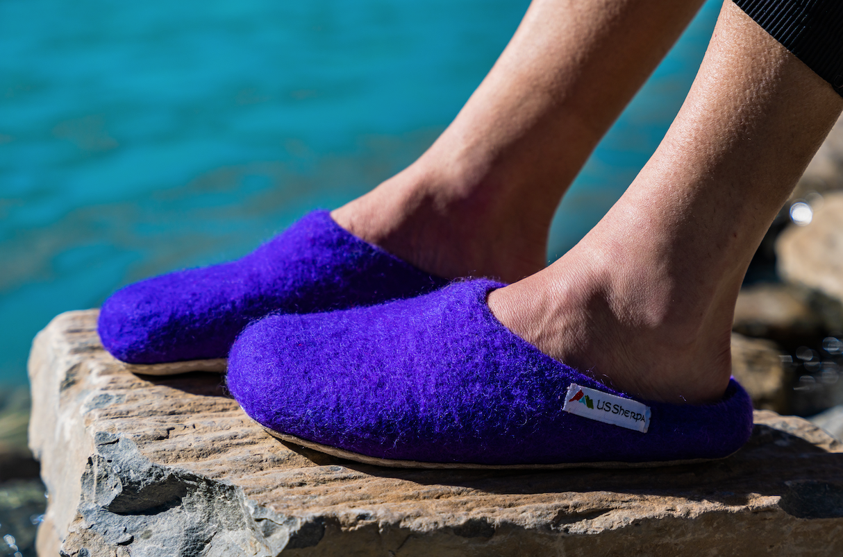 Sherpa Slippers Purple