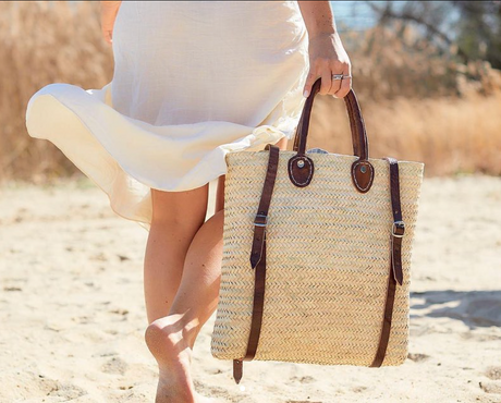 Moroccan Shopping Basket Backpack - Sumiye Co