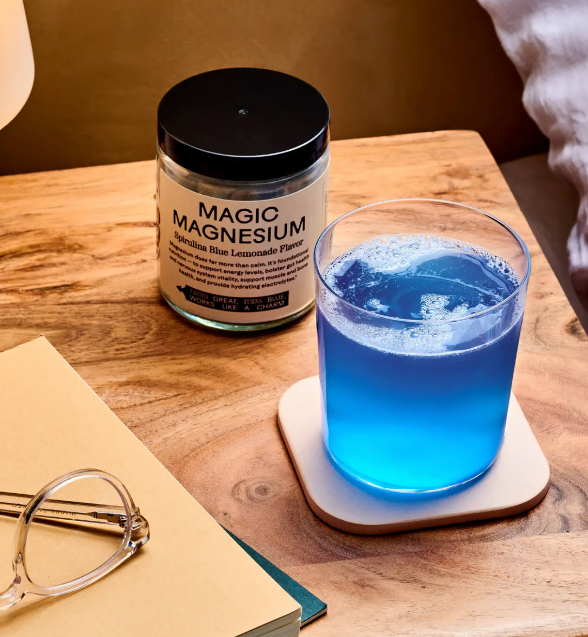 Magnesio mágico - Limonada azul con espirulina