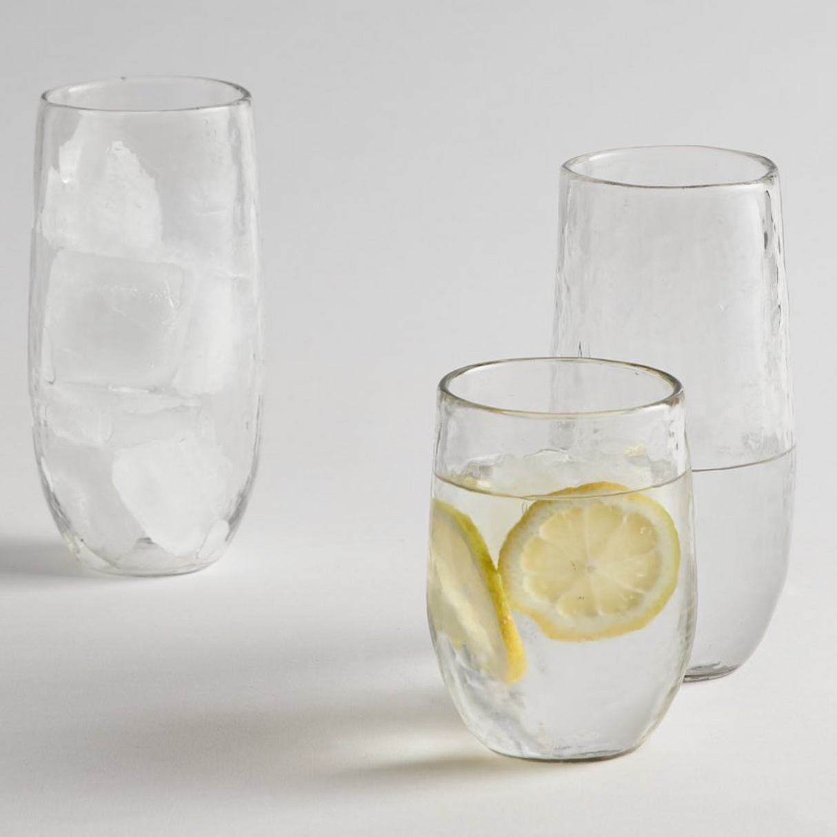 Pebbled Large Glasses Set of 4