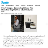 The Tote - Black Croc | Designer Lunch Bags & Totes