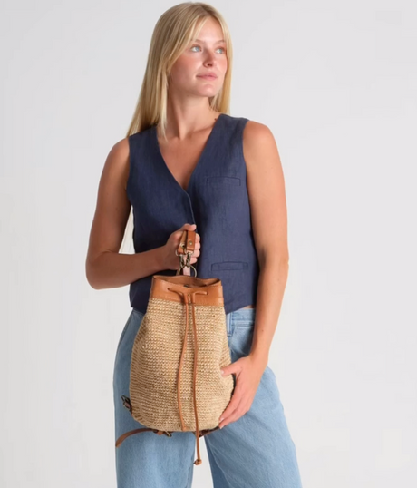 Transito Woven Mini Backpack - Natural