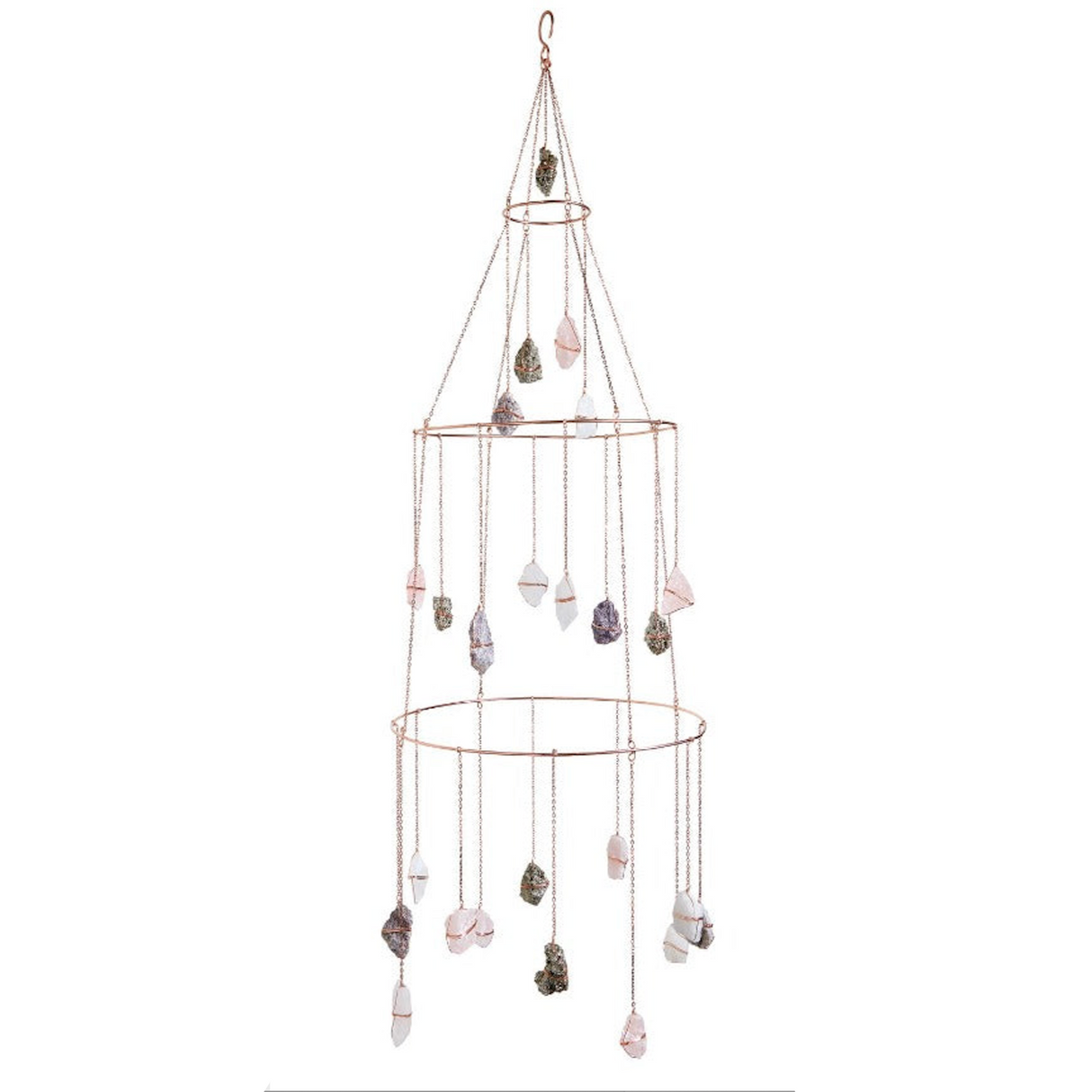 Ethereal Mixed Healing Crystal Chandelier - Sumiye Co