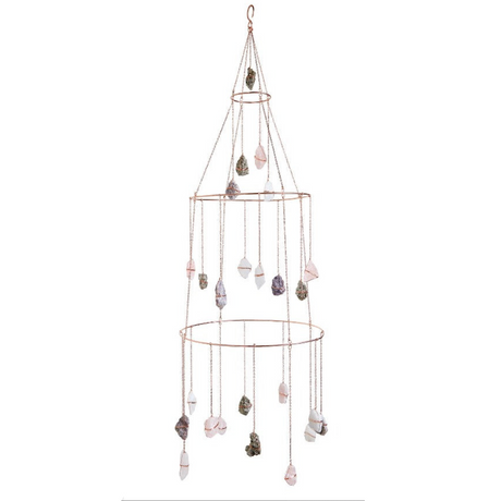 Ethereal Mixed Healing Crystal Chandelier - Sumiye Co