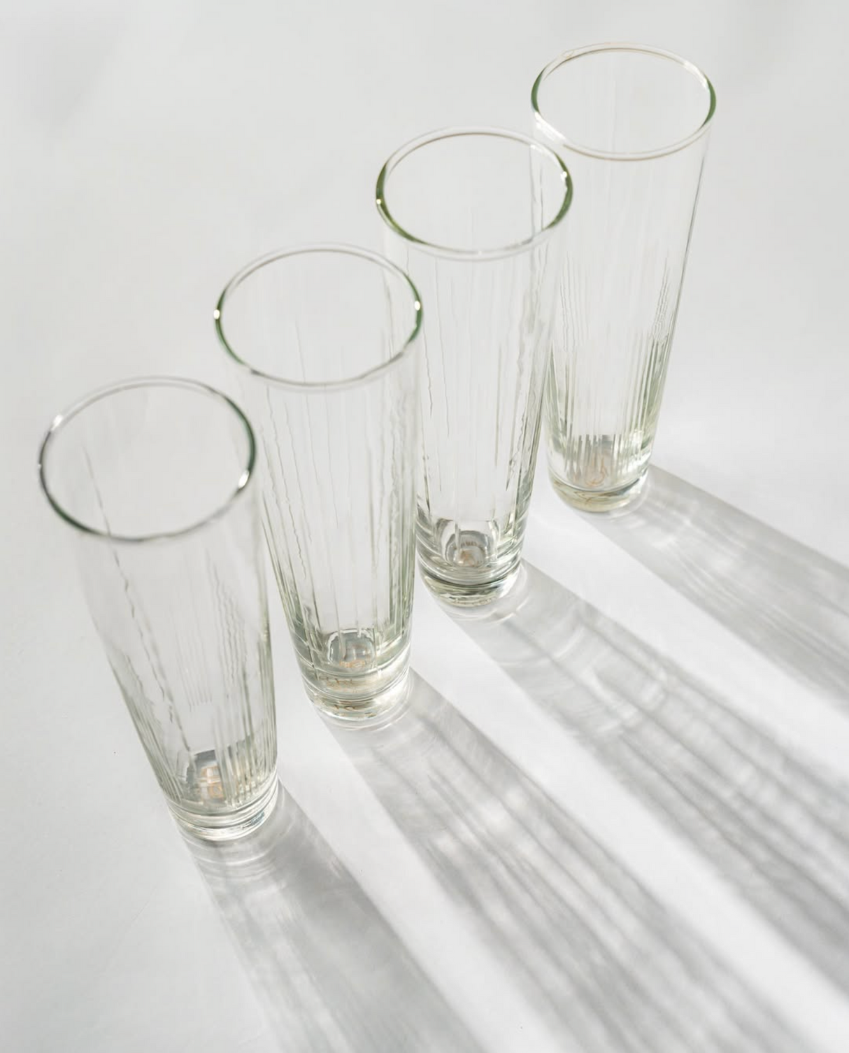 Etched Flutes Set of 6