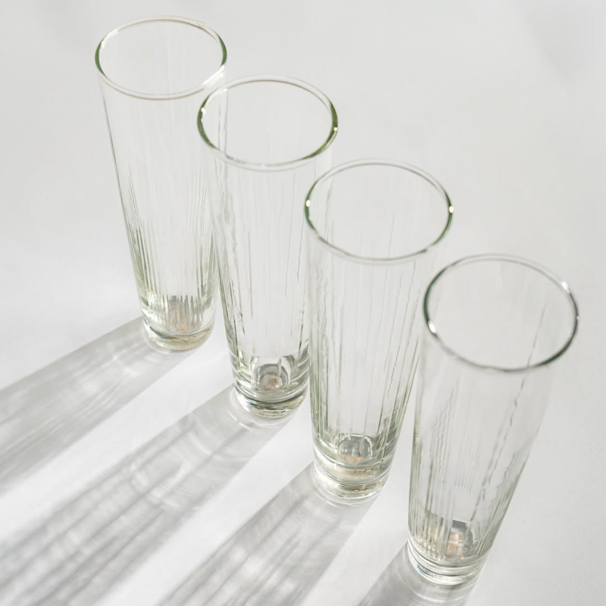 Etched Flutes Set of 6