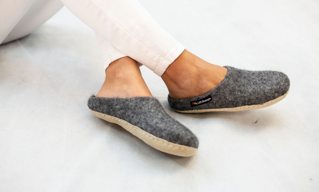 Sherpa Slippers Grey