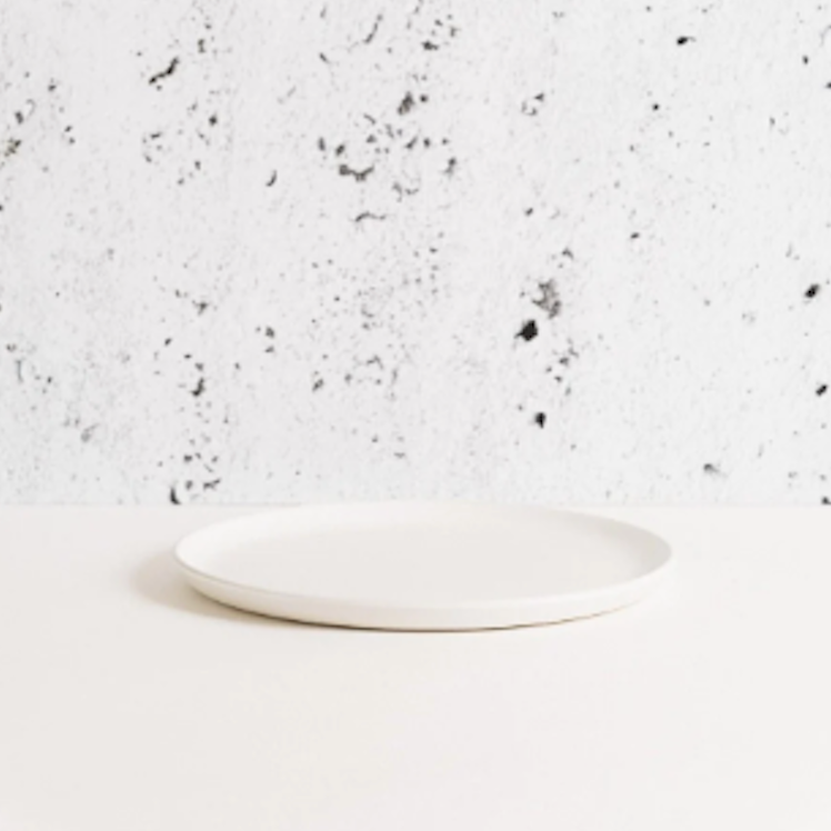 Tunisian Side Plate (Set of 4) - Matte White 9.4"